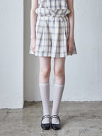 High waist volume short pants グレー size:M model:170cm ALICE