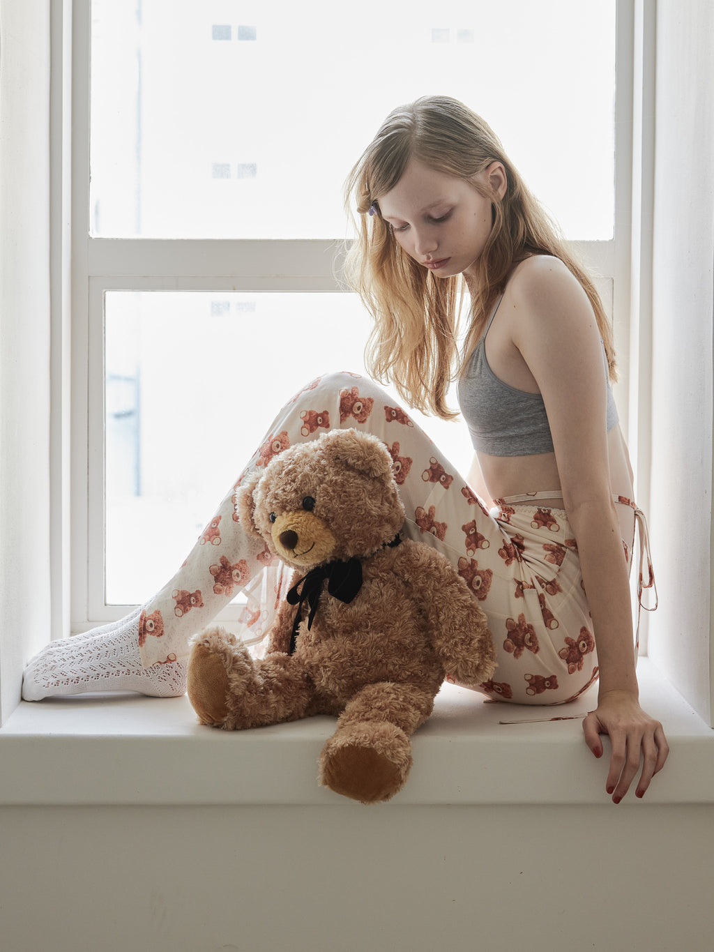 Teddy bear tulle skirt アイボリー size:M model:173cm DASHA.G