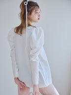 Tulip embroidered volume sleeve blouse ホワイト size:M model:174cm KATERYNA
