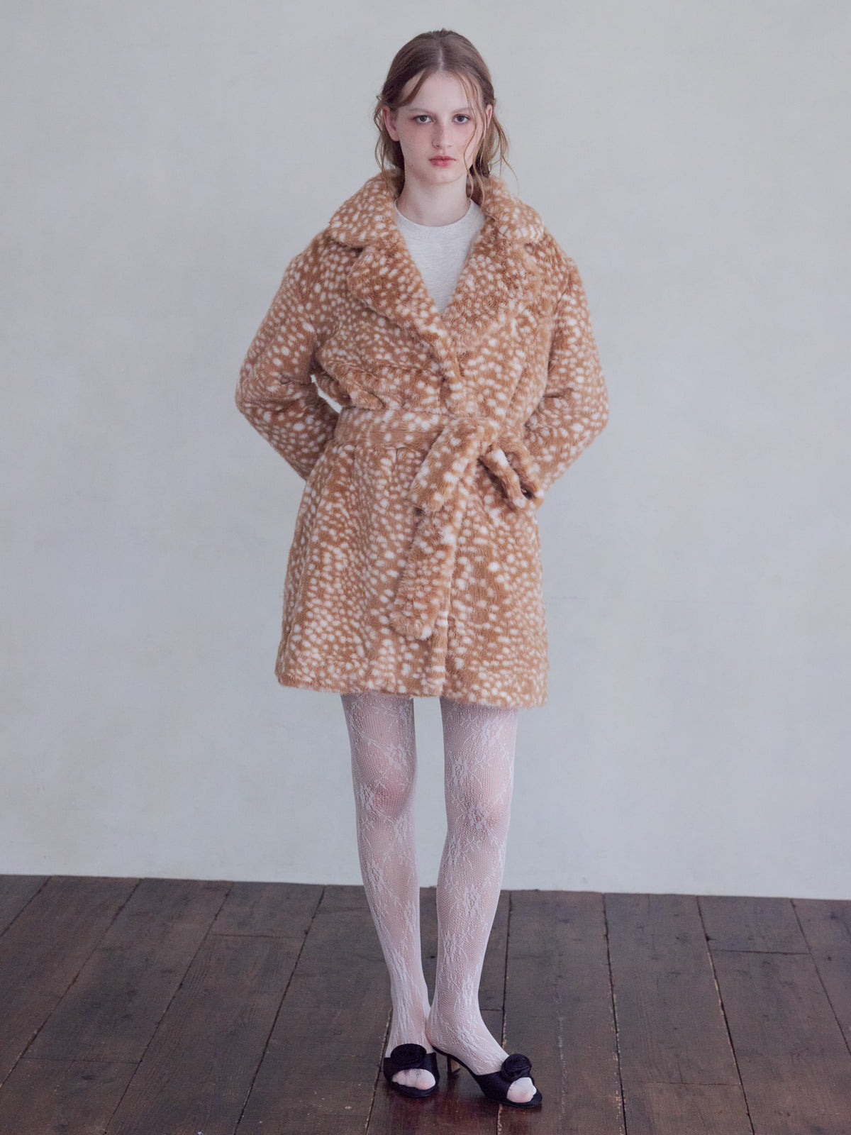 Fur coat アニマル size:M model:173cm ALINA