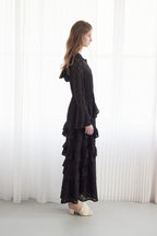Hoodie race dress ブラック size:M model:174cm LERA