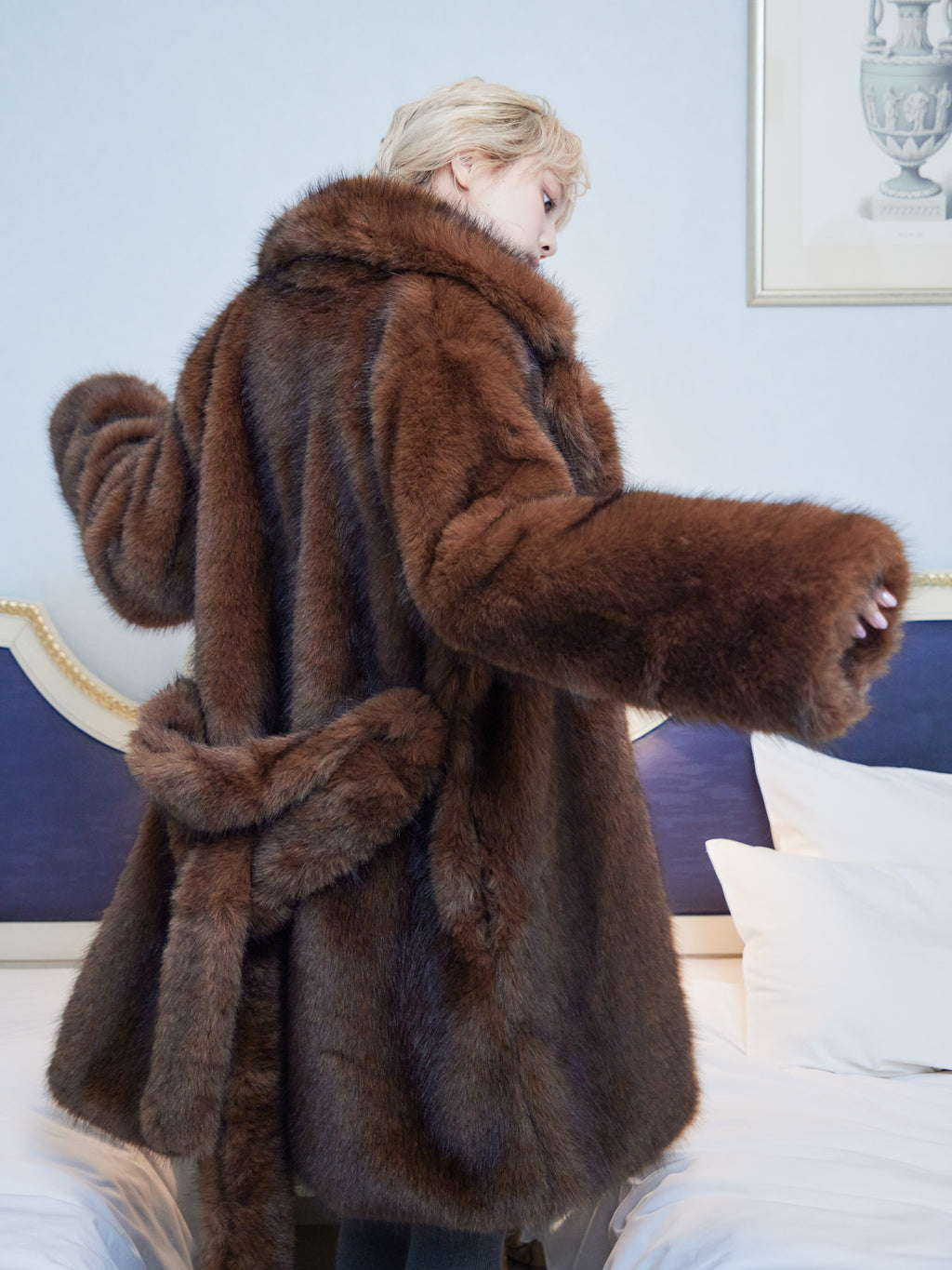 Fur coat ブラウン size:M model:163cm MINAMI