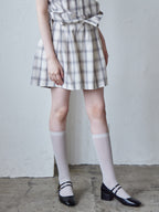 High waist volume short pants グレー size:M model:170cm ALICE