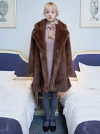 Fur coat ブラウン size:M model:163cm MINAMI