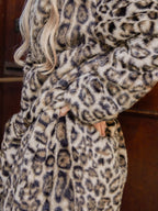Fur coat レオパード size:M model:163cm MINAMI