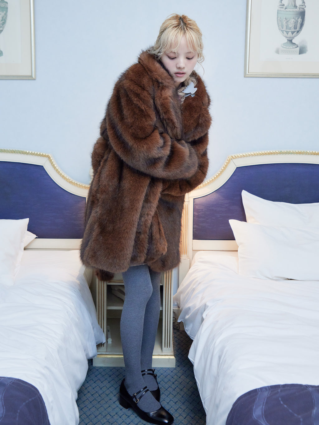 Fur coat ブラウン size:M model:163cm MINAMI