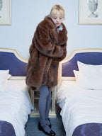 Fur coat ブラウン size:M model:163cm MINAMI
