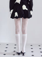 Many rose sweat balloon skirt ブラック size:M model:173cm ALINA