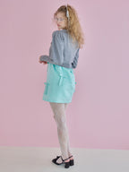 Many ribbon satin mini dress グリーン size:M model:173cm Olesia