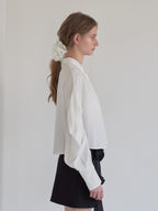 Tulle bare top & shirt set ブラック size:M model:174cm LERA