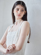 Low belt lace mini dress ホワイト size:M model:170cm ALICE