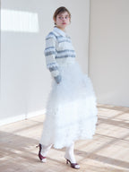 Tulle tiered volume skirt ホワイト size:M model:174cm KATERYNA