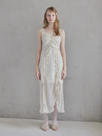 Frill slit cami dress ホワイト size:M model:173cm DASHA.G