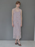 Rose tulle dress ピンク size:M model:175cm MARTA