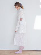 Tulle print dress & bra ホワイト size:M model:174cm KATERYNA