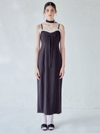 Stripe ribbon tight dress ブラック size:M model:170cm ALICE