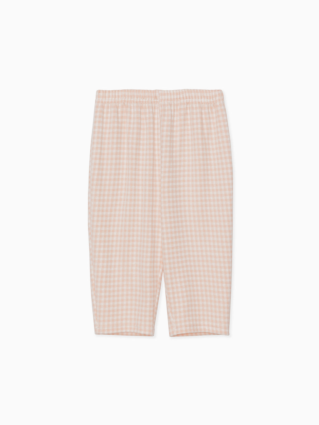 Gingham check sabrina stretch pants ピンク