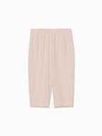 Gingham check sabrina stretch pants ピンク