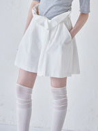 High waist volume short pants ホワイト size:M model:170cm ALICE