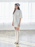 Logo T-shirt dress ホワイト size:M model:172cm GINEVRA