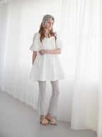 Heart trimming lace pants ミント size:M model:174cm LERA