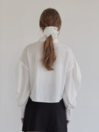 Tulle bare top & shirt set ブラック size:M model:174cm LERA
