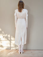 Tulip embroidered dress ピンクベージュ size:M model:174cm KATERYNA