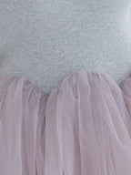 Volume tulle skirt tank dress グレー size:M model:173cm Olesia