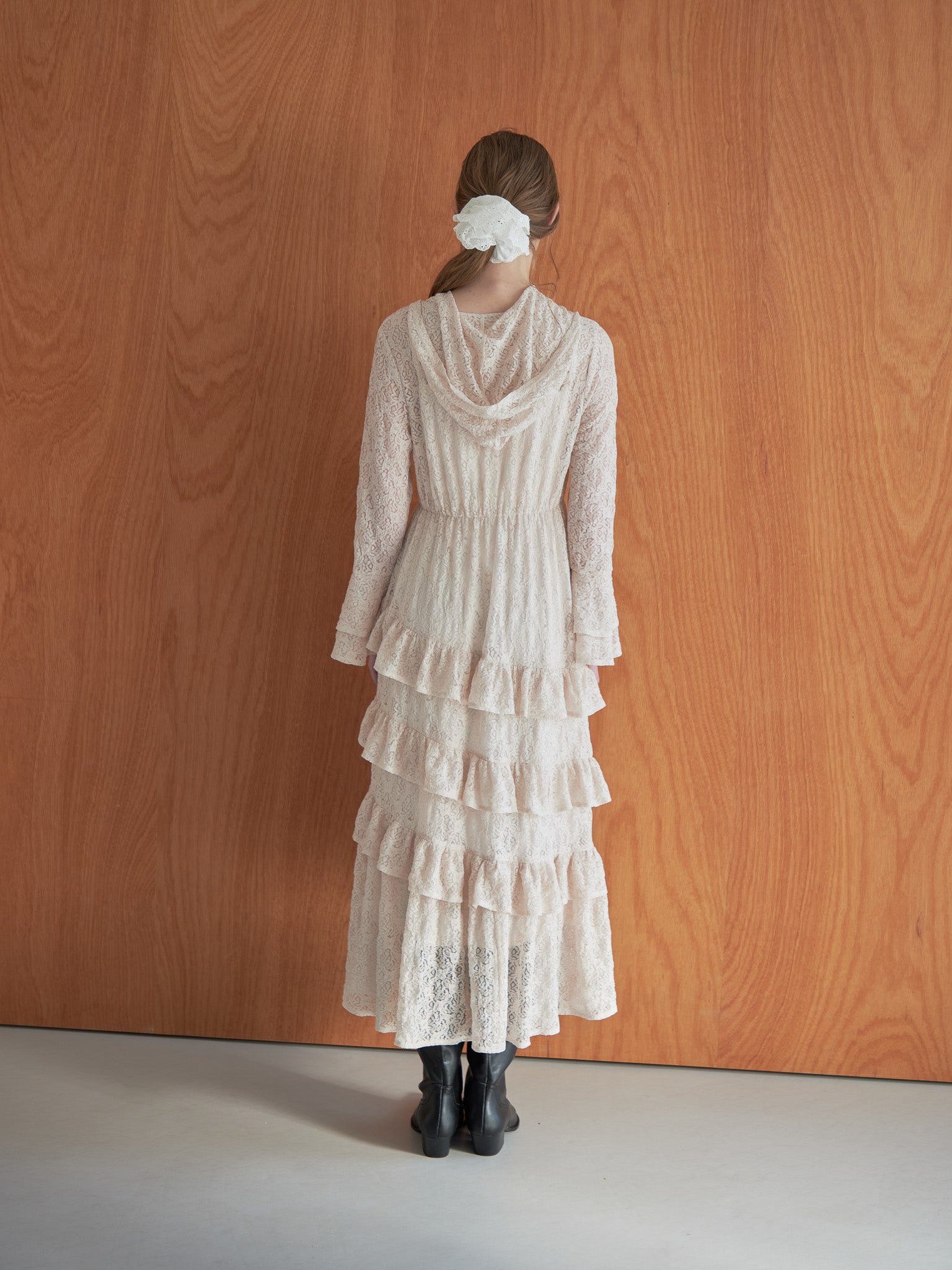 Hoodie race dress ピンク size:M model:174cm LERA
