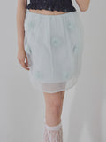 Rose tulle mini skirt ミント size:M model:175cm MARTA