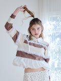 Balloon hem rugby shirt モカ size:M model:174cm KATERYNA