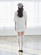 Logo T-shirt dress ホワイト size:M model:172cm GINEVRA