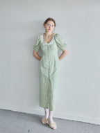 Decollete lace dress ミント size:M model:171cm ANIUTA