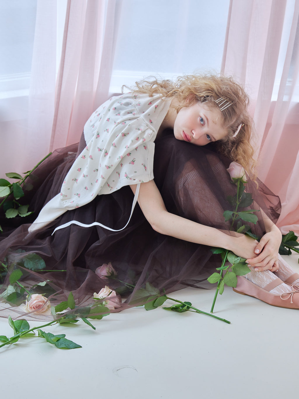 Lace lined cardigan ホワイト size:M model:173cm Olesia