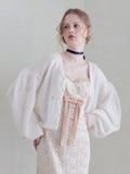 Many rose embroidery cardigan ホワイト size:M model:173cm ALINA