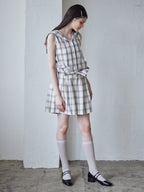 Rhinestone logo sailor collar shirt グレー size:M model:170cm ALICE