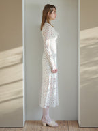 Tulle print dress & bra アイボリー size:M model:174cm KATERYNA