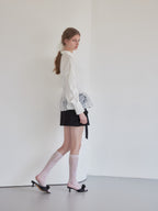Tulle bare top & shirt set ホワイト size:M model:174cm LERA