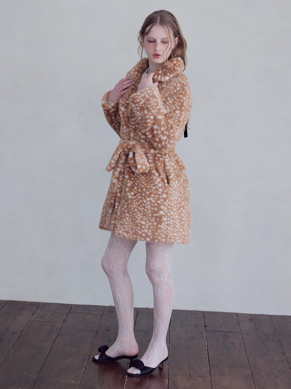 Fur coat アニマル size:M model:173cm ALINA