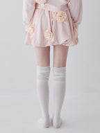 Many rose sweat balloon skirt ピンク size:M model:173cm ALINA
