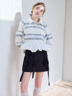 Rose mini skirt ブラック size:M model:174cm KATERYNA