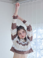 Balloon hem rugby shirt モカ size:M model:174cm KATERYNA