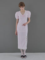 Rose gingham dress ピンク size:M model:175cm MARTA