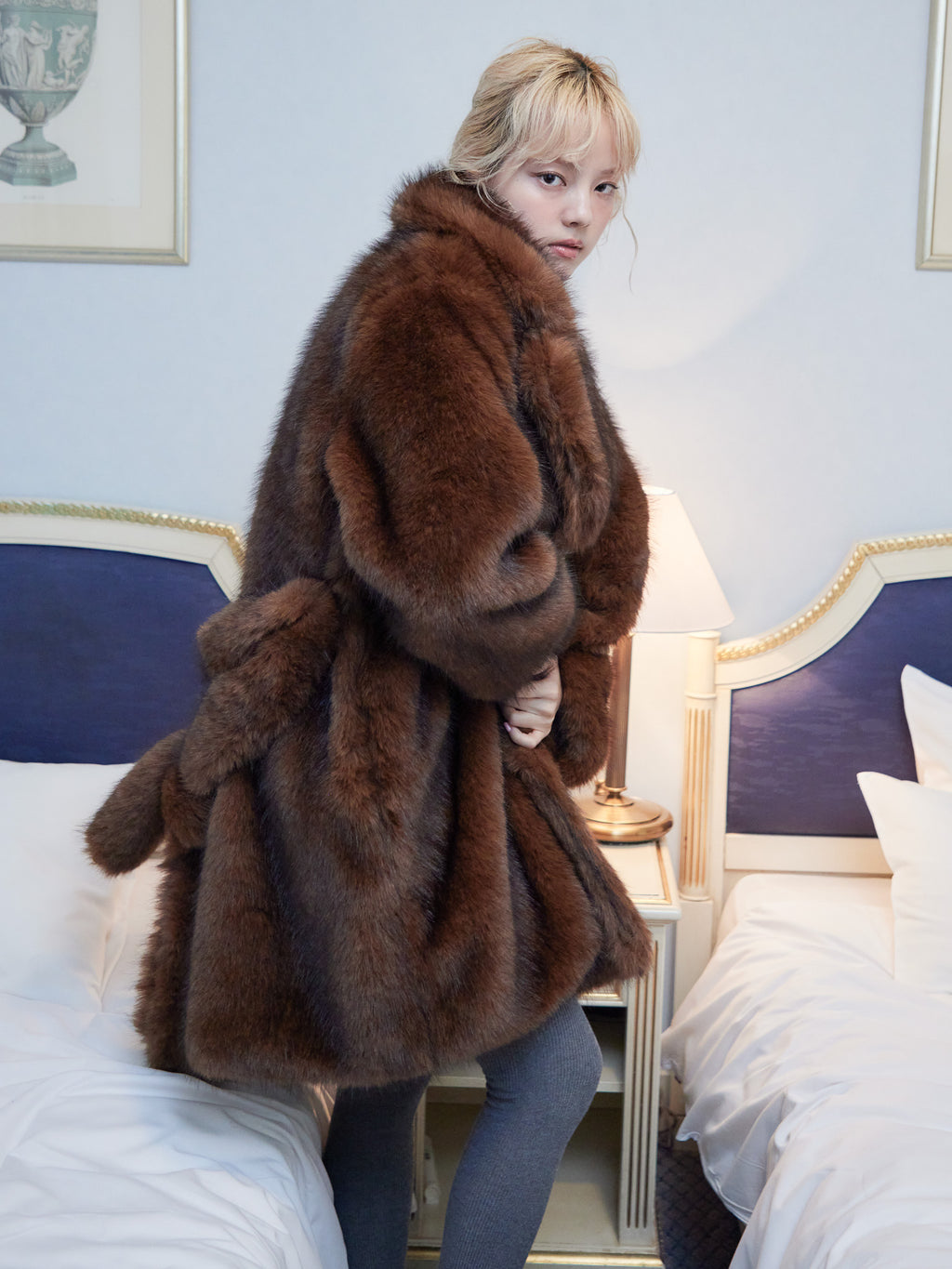 Fur coat ブラウン size:M model:163cm MINAMI