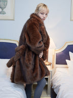Fur coat ブラウン size:M model:163cm MINAMI
