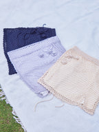 Rose crochet mini skirt