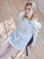 Tulip embroidered volume sleeve blouse ホワイト size:M model:174cm KATERYNA