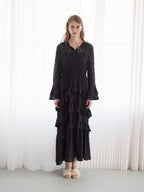 Hoodie race dress ブラック size:M model:174cm LERA