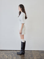 Logo T-shirt dress グレー size:M model:172cm GINEVRA