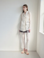Ribbon sheer jacket アイボリー size:M model:174cm LERA